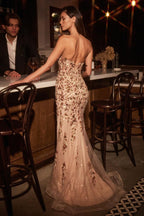 Ladivine Dress CM382 - Rose Gold