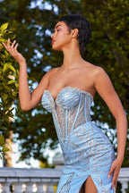 Ladivine Dress CM384 - Lt Blue