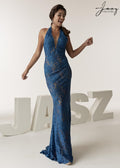 Jasz Couture Dress 6285 - Peacock