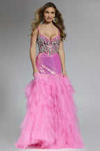 Jovani Prom D5914 - Hot Pink