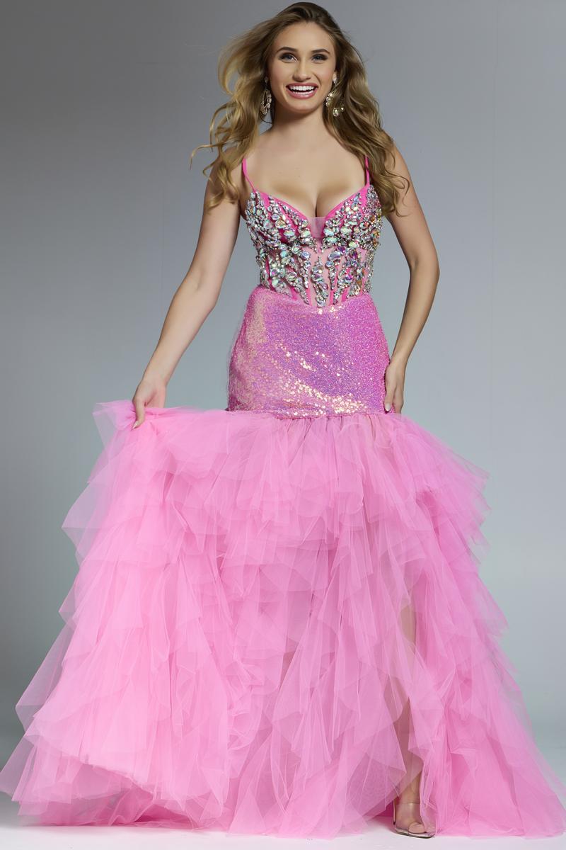 Jovani Prom D5914 - Hot Pink