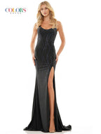 Colors Dress Dress G1052 - Black