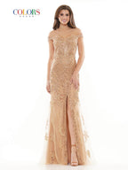 Colors Dress Dress J131 - Gold