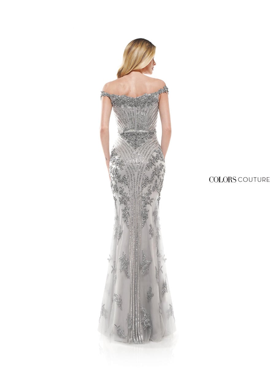 Colors Dress Dress J131 - Silver