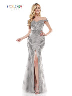 Colors Dress Dress J131 - Silver
