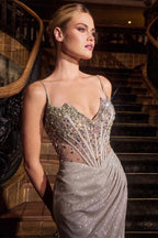 Ladivine Dress J4305 - Platinum