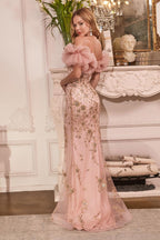 Ladivine Dress J818 - Rose Gold