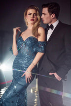 Ladivine Dress J844 - Lapis Blue