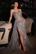 Ladivine Dress J872 - Smoky Blue