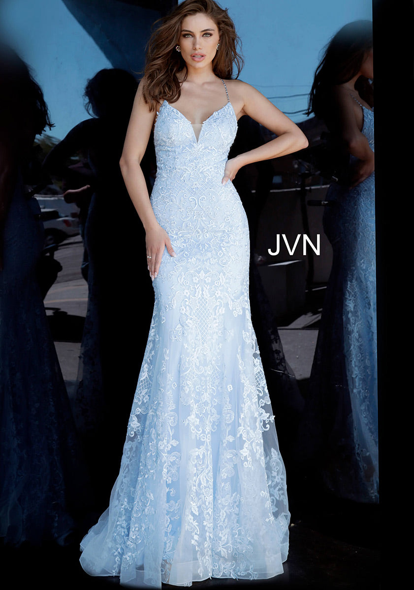 JVN Dress JVN02258 - Light Blue