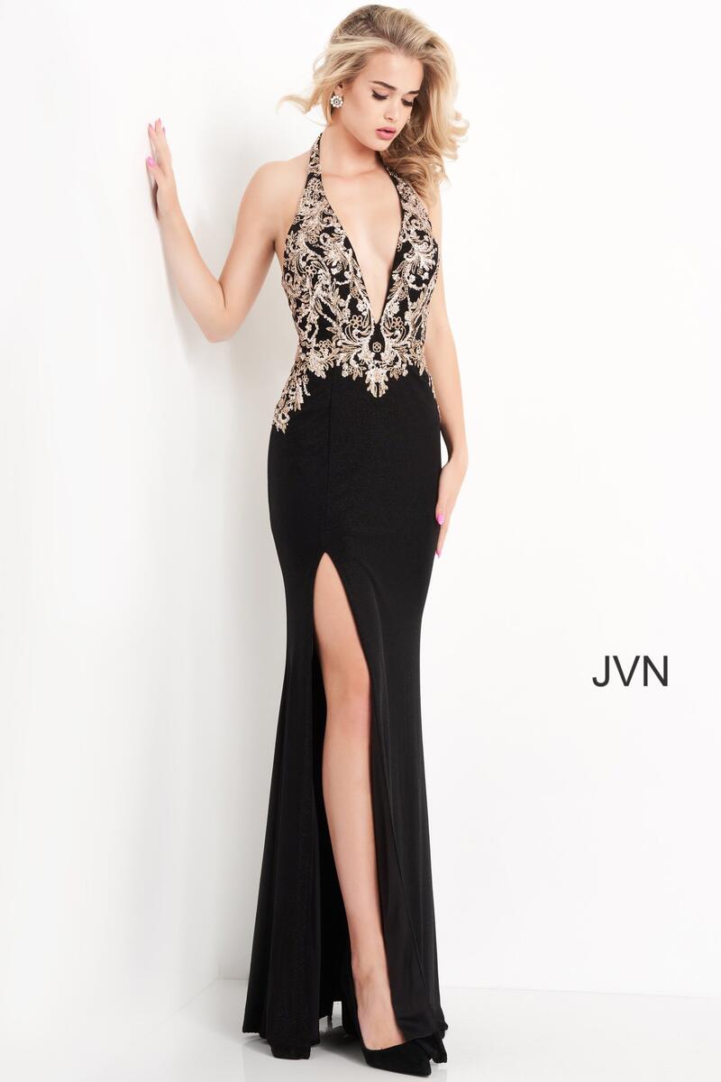 JVN Dress JVN04791 - Black/Gold