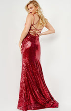 JVN Dress JVN05803 - Burgundy