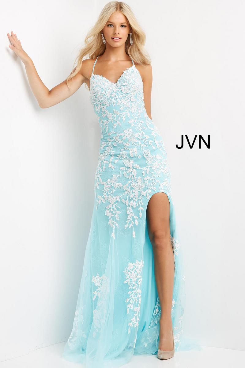 Jovani Prom 06660 - Sky Blue/White