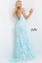 Jovani Prom 06660 - Sky Blue/White
