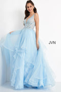 JVN Dress JVN06743 - Sky Blue