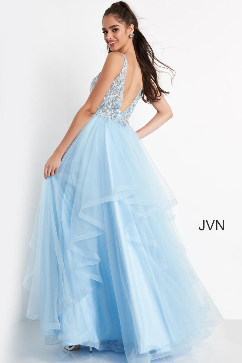 JVN Dress JVN06743 - Sky Blue