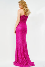 JVN Dress JVN08175 - Fuchsia