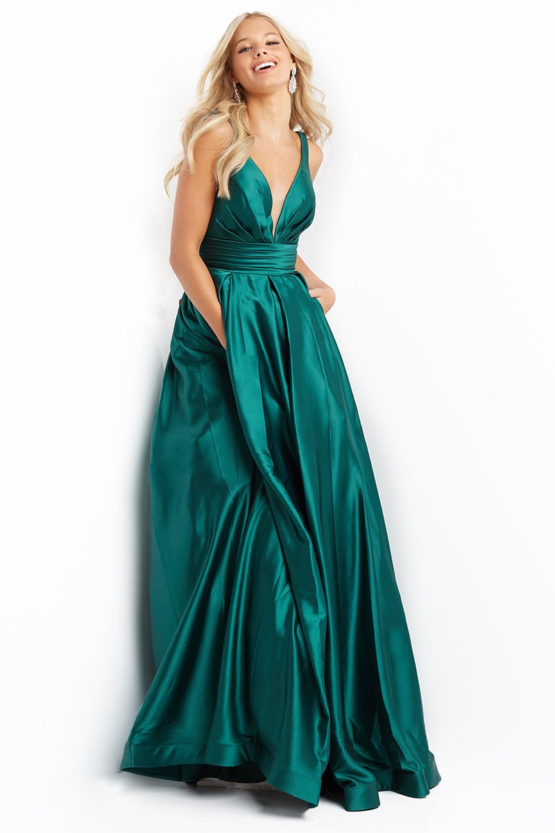 JVN Dress JVN08419 - Emerald