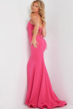 JVN Dress JVN08467 - Fuchsia