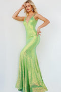 JVN Dress JVN22824 - Neon Green