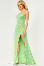 JVN Dress JVN23346 - Neon Green
