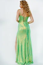 JVN Dress JVN23346 - Neon Green