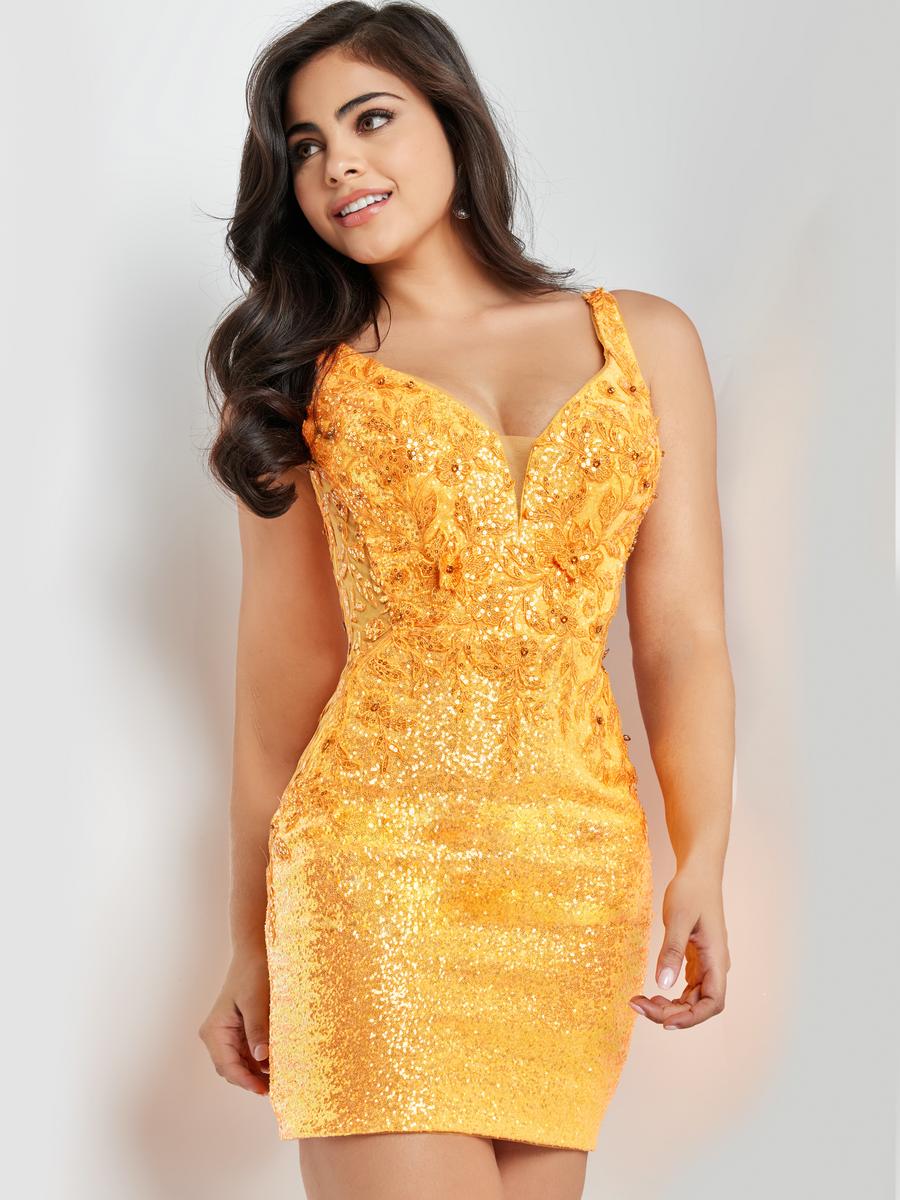 Jovani Short Dresses 25815 - Orange