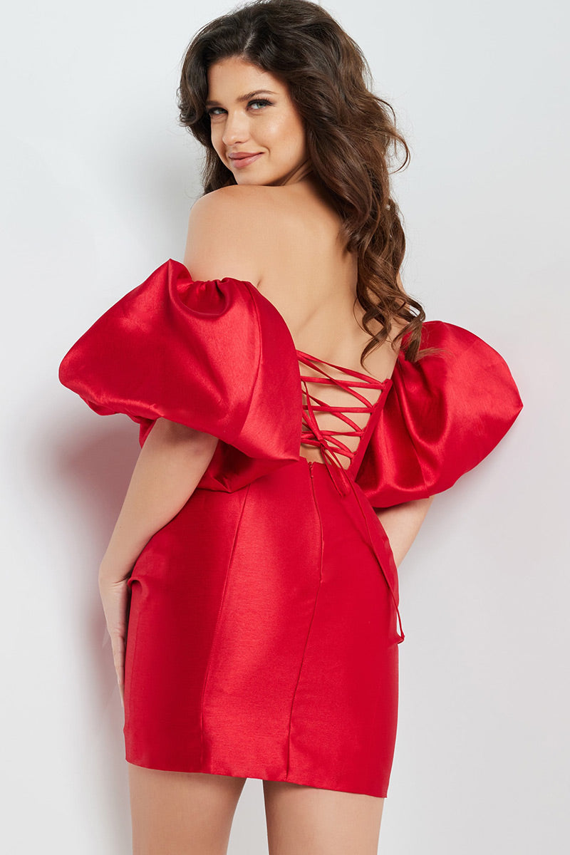 Jovani Short Evening Dress 36795 - Red