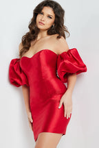 Jovani Short Evening Dress 36795 - Red