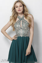 JVN by Jovani Homecoming Dress JVN53177 - Hunter