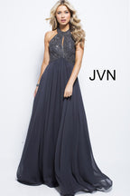 JVN Prom by Jovani Dress JVN59049 - Charcoal/Charcoal