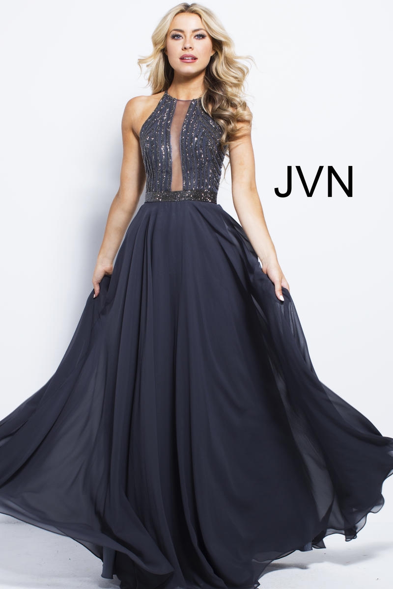 JVN Prom by Jovani Dress JVN59049 - Charcoal/Charcoal
