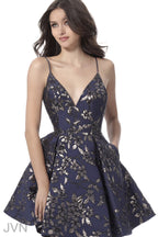JVN by Jovani Homecoming Dress JVN61889 - Navy