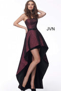 JVN Evening Dress JVN62589 - Wine