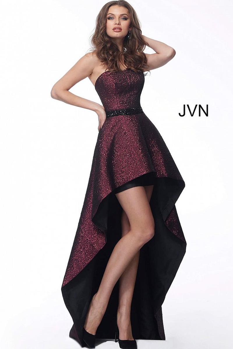 JVN Evening Dress JVN62589 - Wine