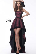 JVN Evening Dress JVN62589 - Wine
