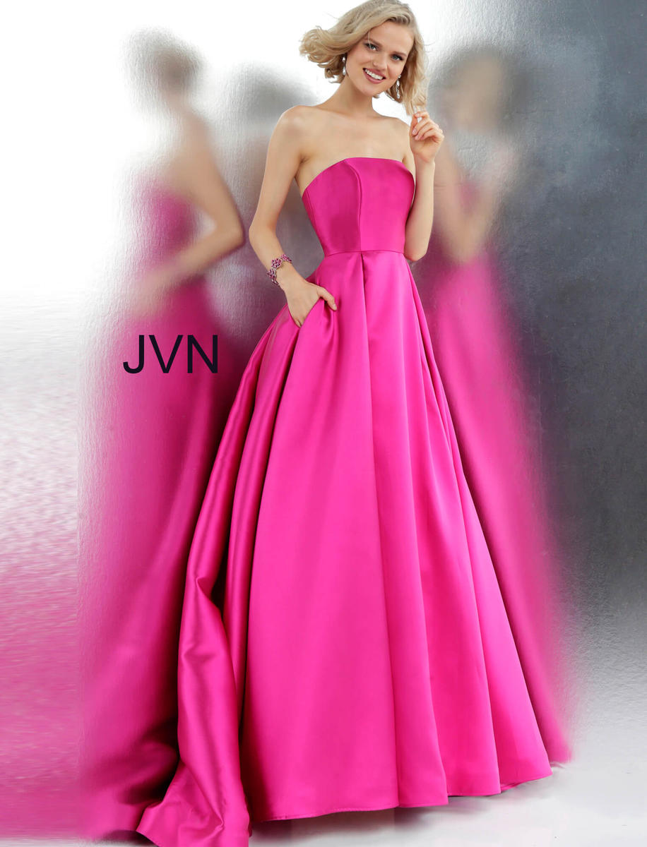 JVN Dress JVN62633 - Fuchsia