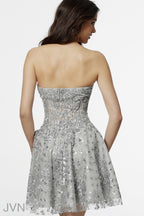 JVN by Jovani Homecoming Dress JVN62749 - Silver