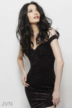 JVN by Jovani Homecoming Dress JVN64563 - Black/Pink