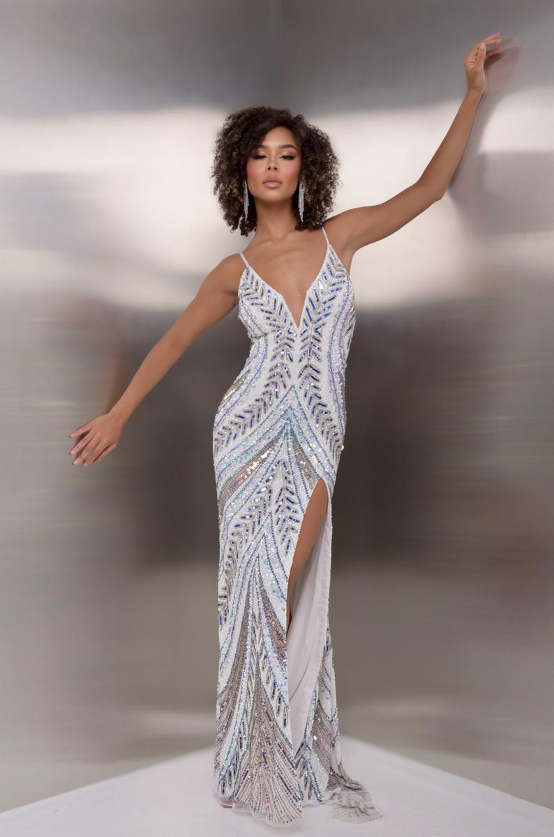 Jasz Couture Dress 7611 - White