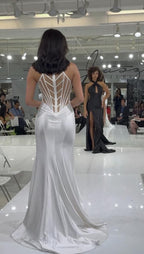 Jasz Couture Dress 7904 - White