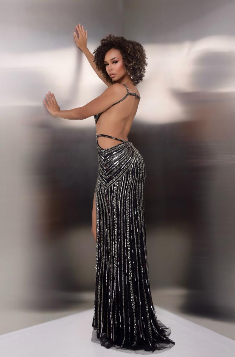 Jasz Couture Dress 7906 - Black