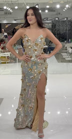 Jasz Couture Dress 7908 - Gold