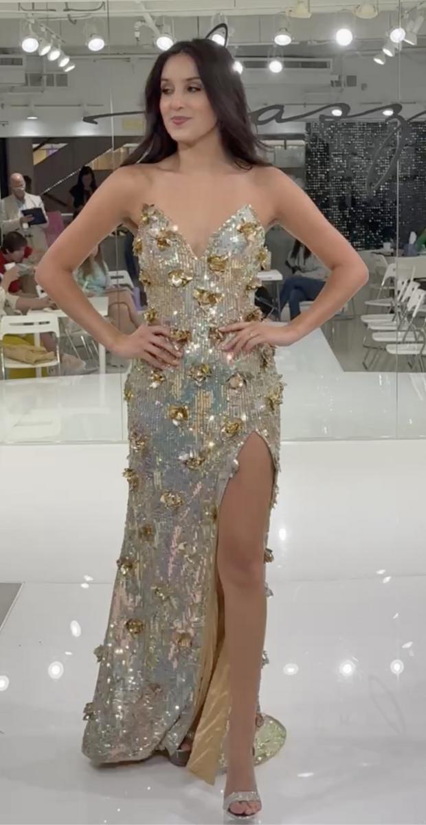 Jasz Couture Dress 7908 - Gold