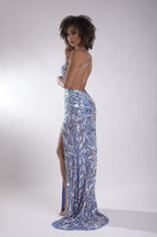 Jasz Couture Dress 7909 - Periwinkle