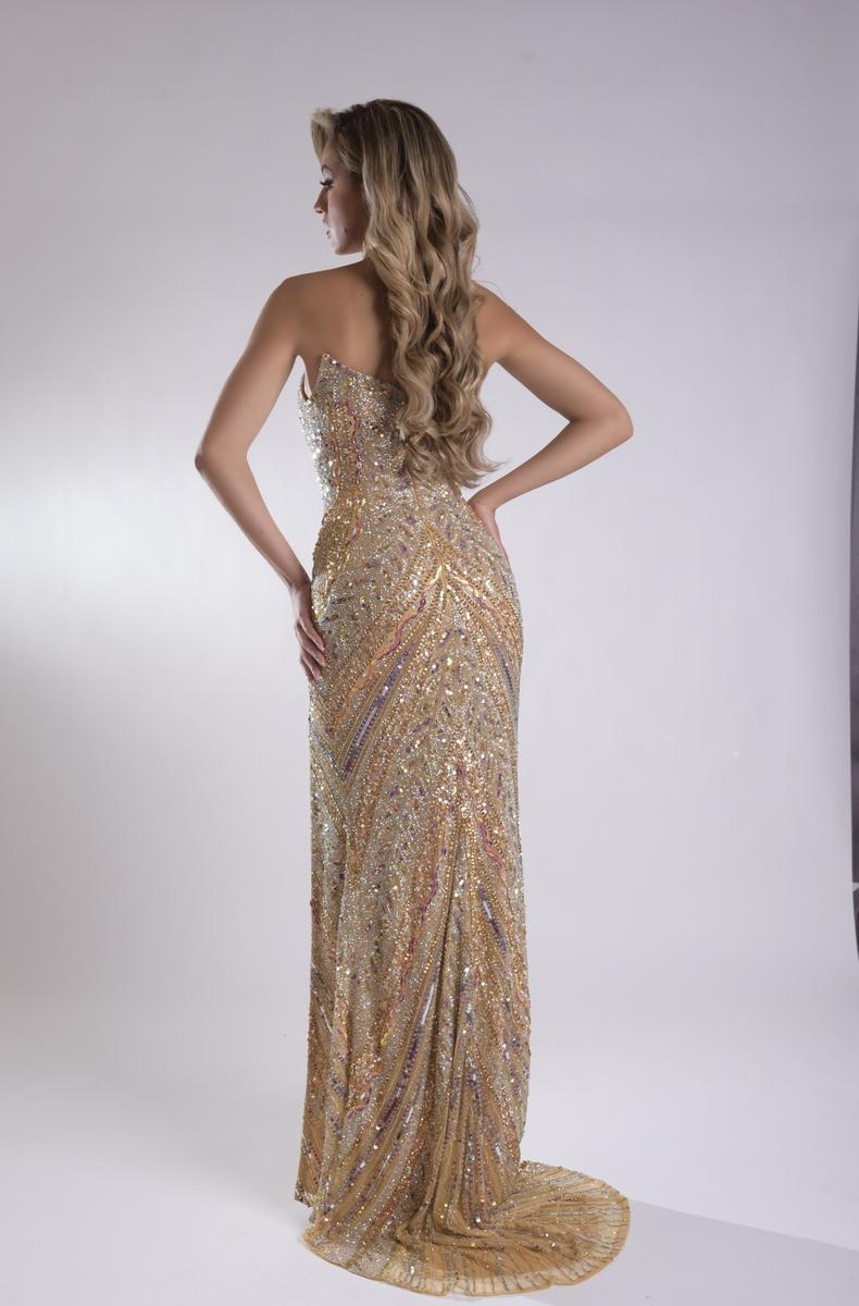 Jasz Couture Dress 7910 - Gold