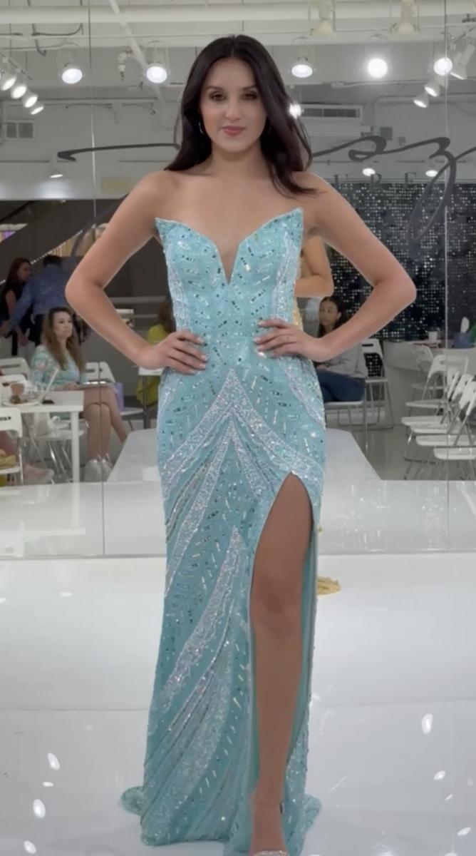 Jasz Couture Dress 7910 - Mint