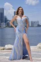 Jasz Couture Dress 7911 - Blue