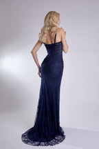 Jasz Couture Dress 7913 - Navy