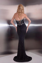 Jasz Couture Dress 7915 - Black